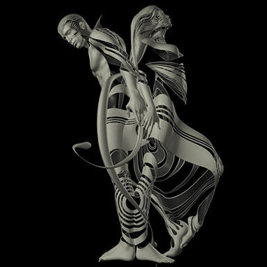 "Pleiadian Memories" - a graphic sculpture by Ingrid Magalinska