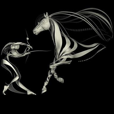 "Beyond" - a graphic sculpture by Ingrid Magalinska