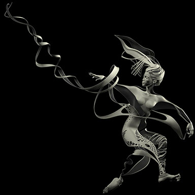 "Power Play" - a graphic sculpture by Ingrid Magalinska