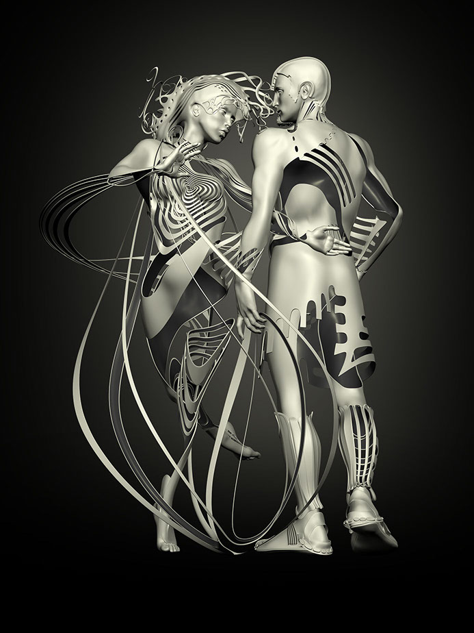 "Pleiadian Memories" - a graphic sculpture by Ingrid Magalinska