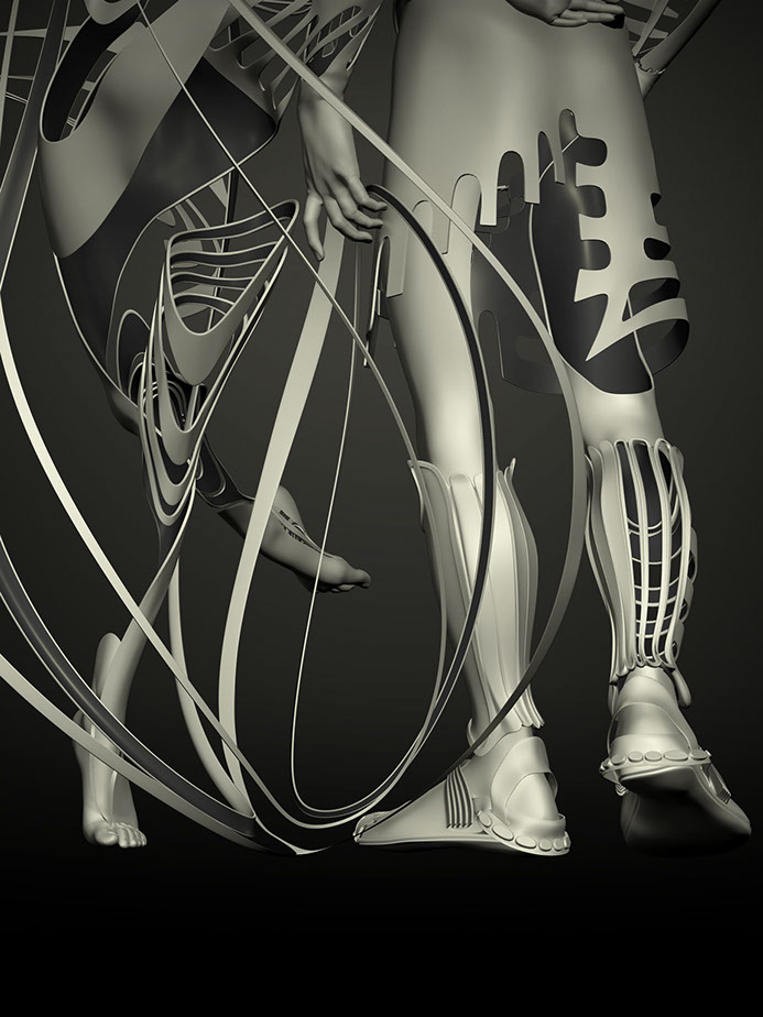 "A Play of Chess" - a graphic sculpture by Ingrid Magalinska